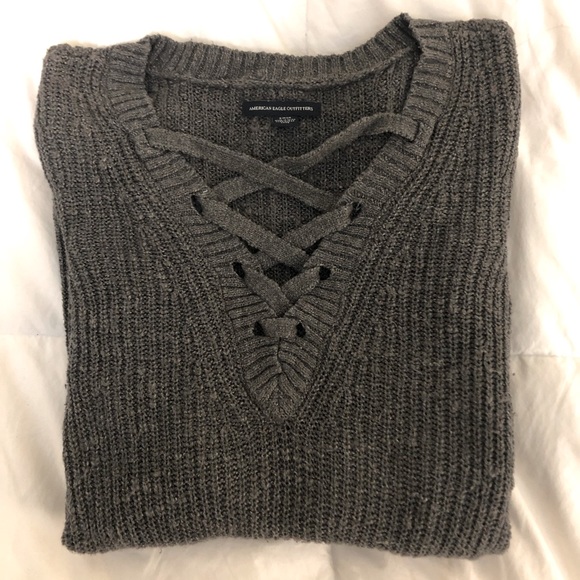 American Eagle Dark Grey Sweater Size Small - Picture 1 of 4